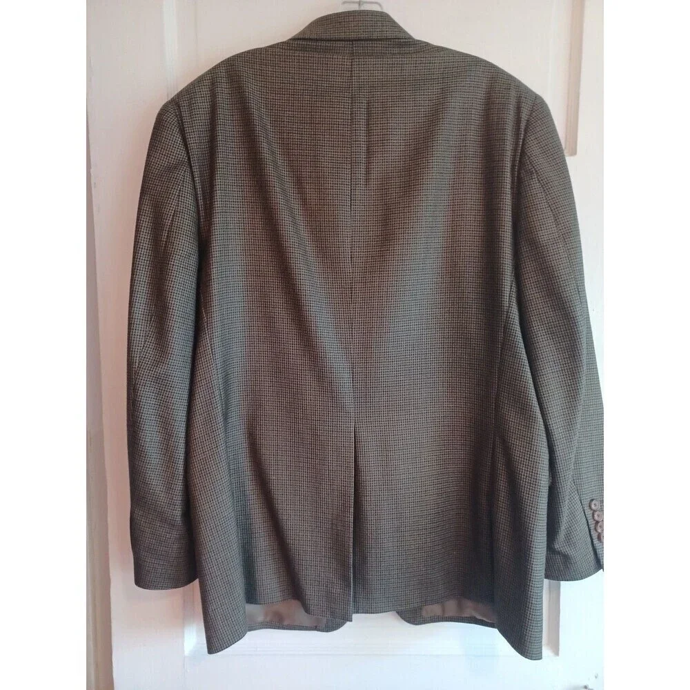 Ralph Lauren brown herringbone blazer mens 41R sportjacket silk wool classic
